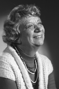 black and white portrait of Milka Bliznakov, 1927-2010